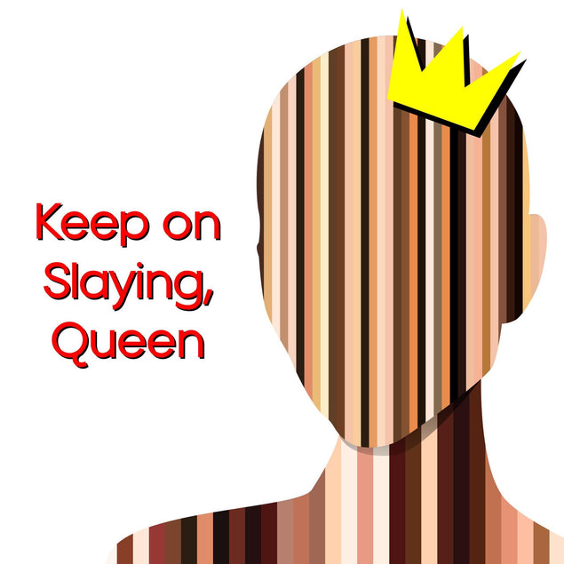 Keep On Slaying, Queen Confetti-exploding Greetings Card