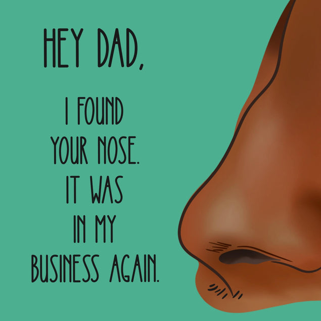 Dad?s Nose Confetti-exploding Greetings Card