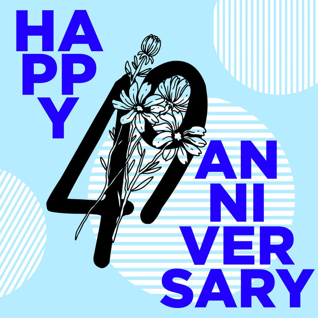 49 Years Of True Love Happy Anniversary Confetti-exploding Greetings Card