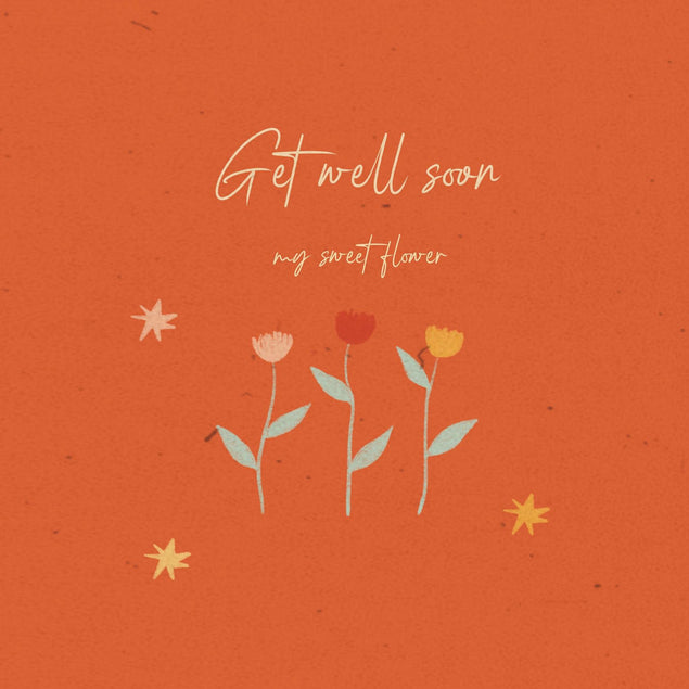 Get Well My Sweet Flower Confetti-exploding Greetings Card