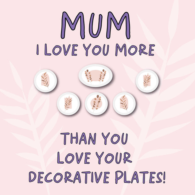 Decorative Wall Plates Mum Birthday Confetti-exploding Greetings Card