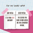 News Sticker Happy 35th Birthday Wife Confetti-exploding Greetings Card