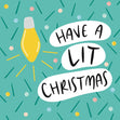 Have a Lit Christmas Confetti-exploding Greetings Card