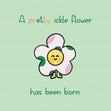 New Baby Pretty Ickle Flower Confetti-exploding Greetings Card