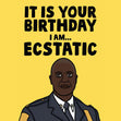 Brooklyn 99 Ecstatic Confetti-exploding Greetings Card