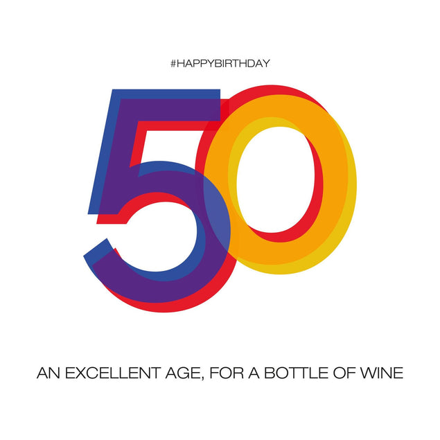 An Excellent Age, For A Bottle Of Wine Confetti-exploding Greetings Card