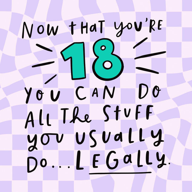 All The Usual Stuff 18th Birthday Confetti-exploding Greetings Card