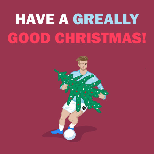 Have A Greally Good Christmas Jack Grealish Confetti-exploding Greetings Card