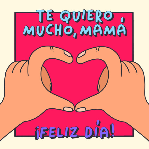 I Love You Very Much Mama Spanish Mother's Day Confetti-exploding Greetings Card