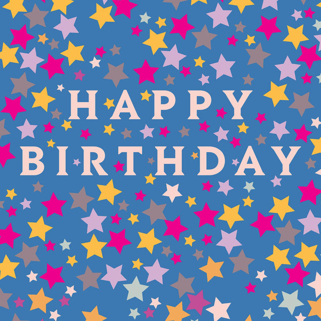 Stars Mulberry Confetti-exploding Greetings Card