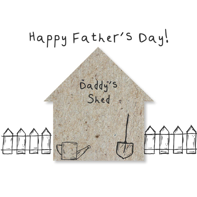 Father's Day Daddy's Shed Confetti-exploding Greetings Card