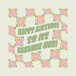 Happy Birthday Mom Hippie Flowers Confetti-exploding Greetings Card