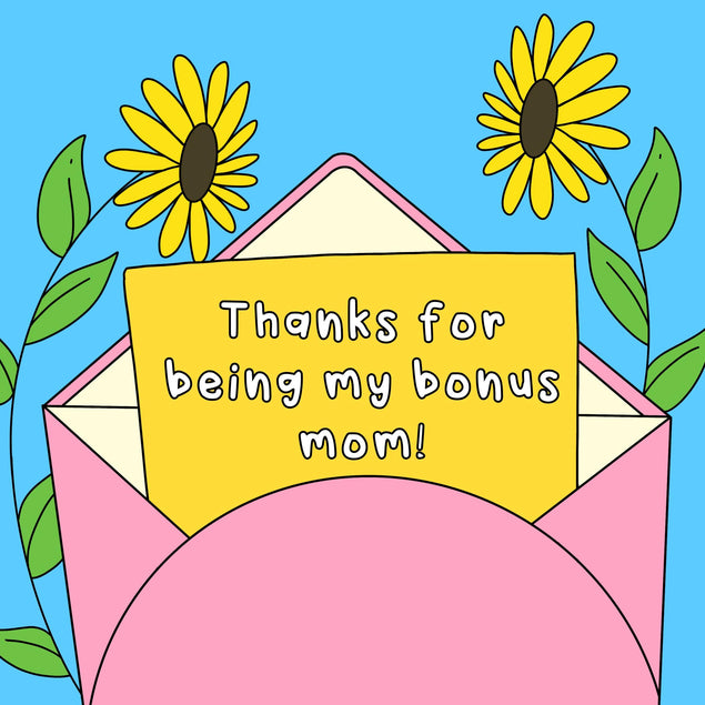 Happy Mother's Day Bonus Mom Confetti-exploding Greetings Card