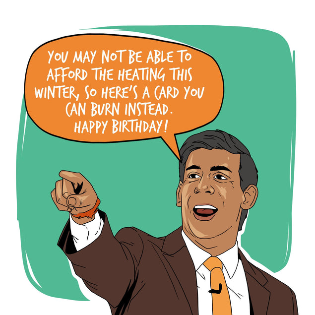 Rishi Sunak Happy Birthday Confetti-exploding Greetings Card