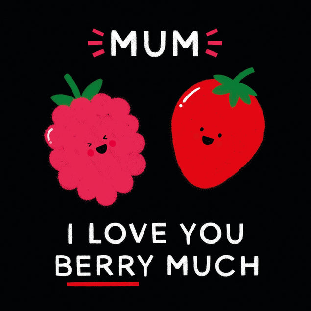 I Love You Berry Much Confetti-exploding Greetings Card