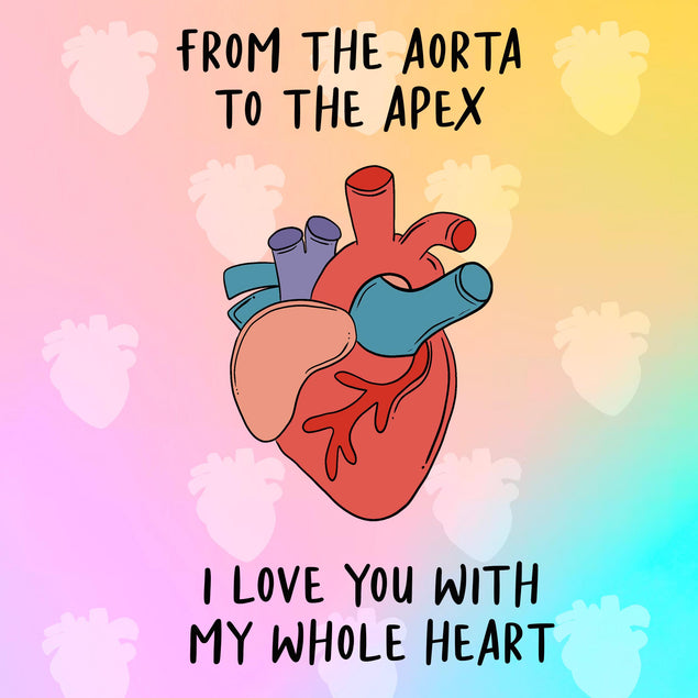 I Love You With My Whole Heart Medical Valentine's Day Confetti-exploding Greetings Card