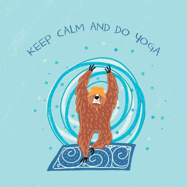 Keep Calm And Do Yoga Confetti-exploding Greetings Card