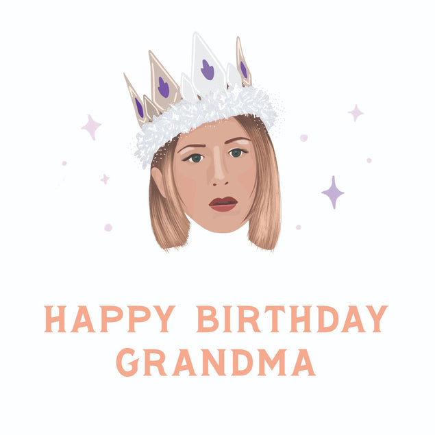Rachel Grandma Green Confetti-exploding Greetings Card