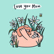 Cute Mama And Baby Bear Mother's Day Confetti-exploding Greetings Card
