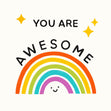 You Are Awesome Confetti-exploding Greetings Card
