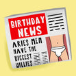 Aries Men Have The Biggest Willies Confetti-exploding Greetings Card