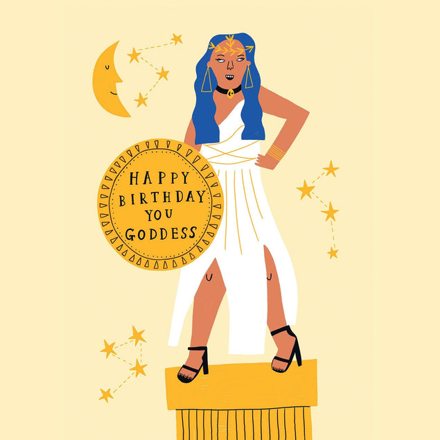 Happy Birthday You Goddess Confetti-exploding Greetings Card