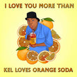 Kel Loves Orange Soda Confetti-exploding Greetings Card