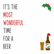 The Most Wonderful Time For A Beer Confetti-exploding Greetings Card