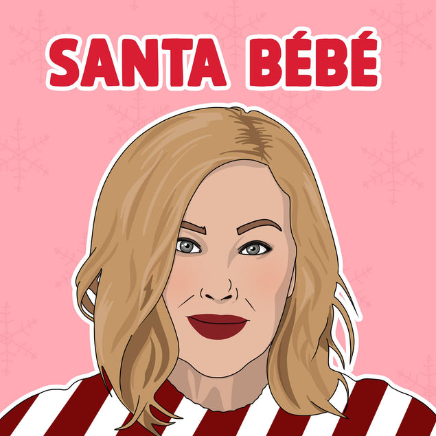 Santa Bebe Merry Christmas Confetti-exploding Greetings Card