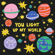 You Light Up My World Confetti-exploding Greetings Card