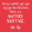 There Was Another Shortage Confetti-exploding Greetings Card