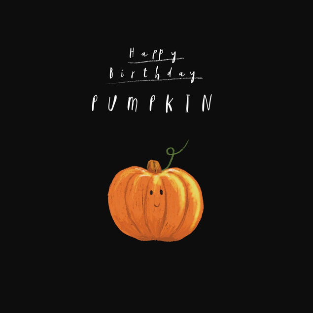 Happy Birthday Pumpkin Confetti-exploding Greetings Card