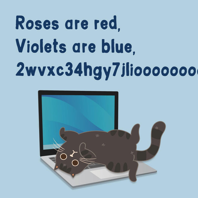 Roses Are Red Violets Are Blue Confetti-exploding Greetings Card