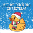 Merry Ducking Christmas Confetti-exploding Greetings Card