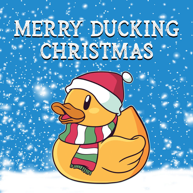 Merry Ducking Christmas Confetti-exploding Greetings Card