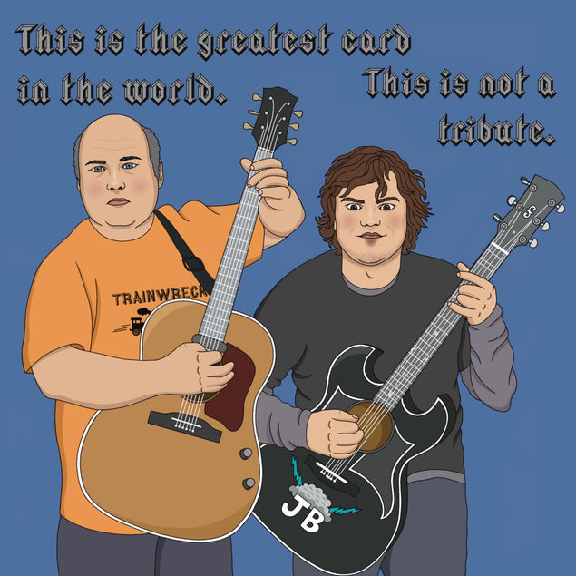 Tenacious D Tribute Birthday Confetti-exploding Greetings Card