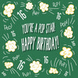 You Are A Pop Star! 16th Birthday Confetti-exploding Greetings Card