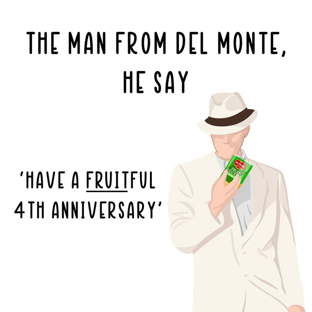 Have A Fruitful 4th Anniversary Confetti-exploding Greetings Card