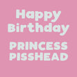 Happy Birthday Princess Pisshead Confetti-exploding Greetings Card