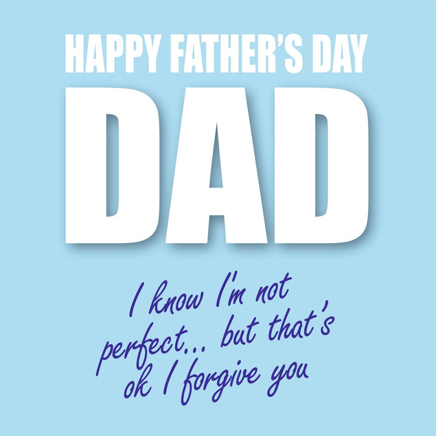 I Know I'm Not Perfect... Confetti-exploding Greetings Card