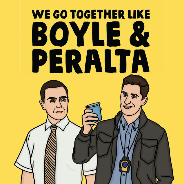 Boyle And Peralta Confetti-exploding Greetings Card