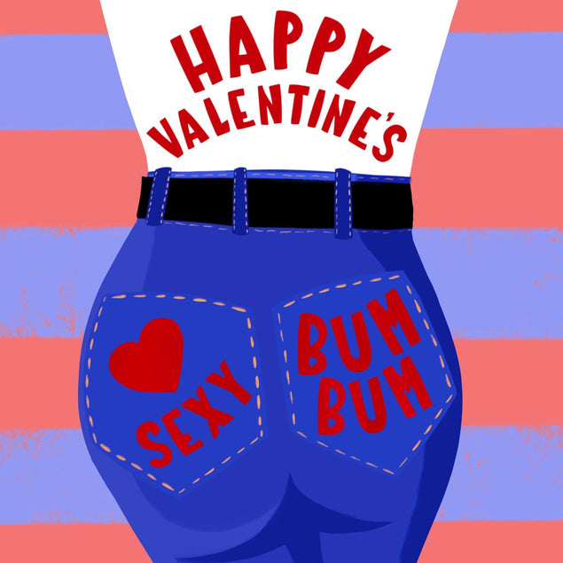 Sexy Bum Bum Confetti-exploding Greetings Card