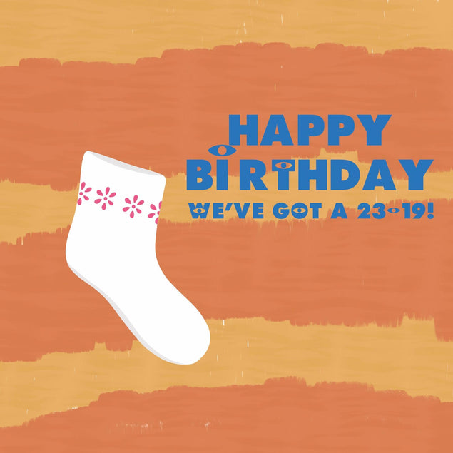 sock monsters inc Monsters Inc White Sock Birthday Confetti-exploding Greetings Card – Boomf