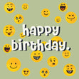 Emoji Happy Birthday Confetti-exploding Greetings Card