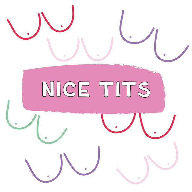Nice Tits Birthday Confetti-exploding Greetings Card