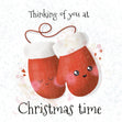Warm Gloves Thinking Of You Christmas Confetti-exploding Greetings Card
