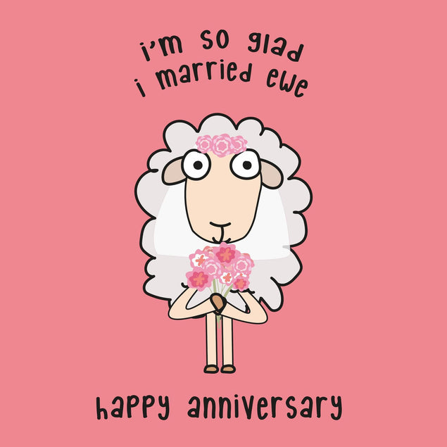 I'm So Glad I Married Ewe Confetti-exploding Greetings Card