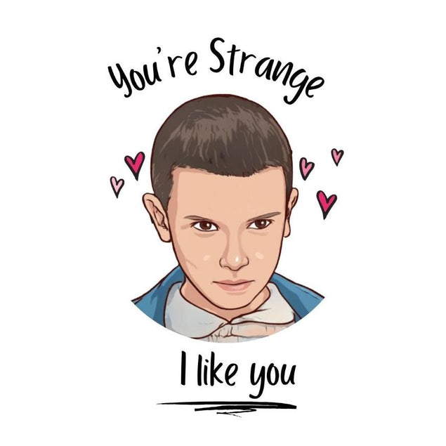 You're Strange, I like you Confetti-exploding Greetings Card