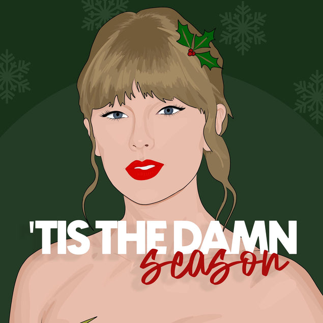 'Tis The Damn Season Merry Christmas Confetti-exploding Greetings Card