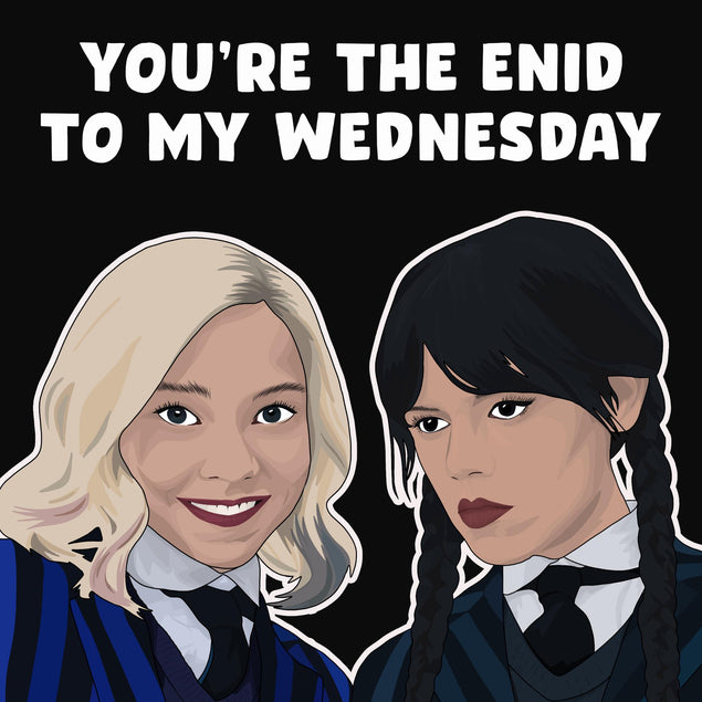 Enid To My Wednesday Valentine's Day Confetti-exploding Greetings Card